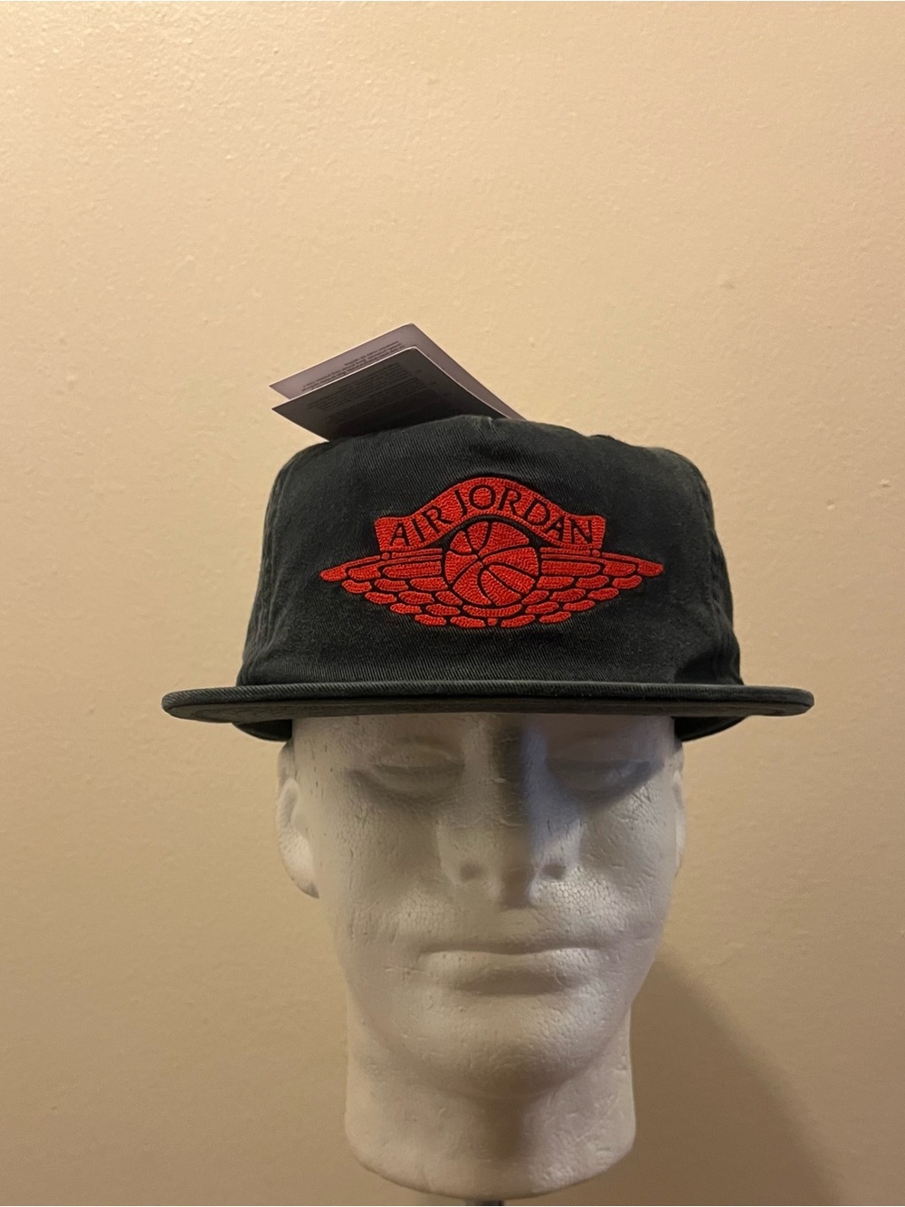 Air Jordan Wings Hat Men M-L Denim Washed Embroidered Jumpman Strap Back Cap New